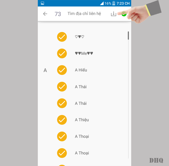 Chọn sao chép qua máy